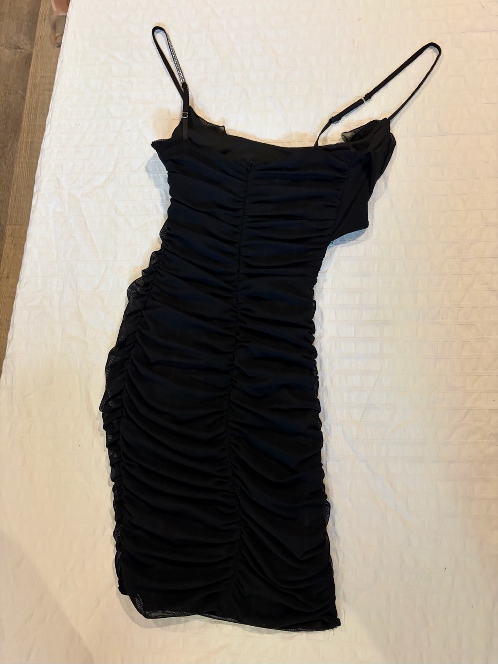 Oh Polly Black Ruched Bodycon Mini Dress - Women - Picture 5 of 7